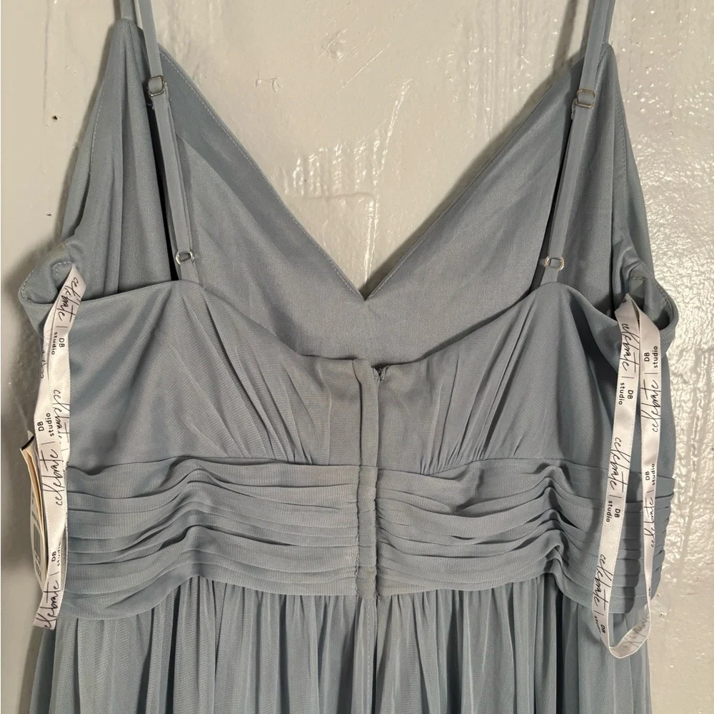 Spaghetti Strap Ruched Waist Mesh Dress
STYLE# F19944 - Picture 3 of 12